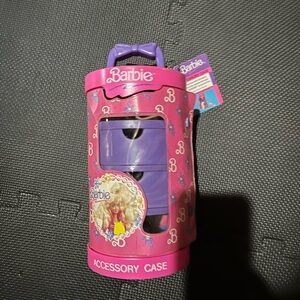 Vintage 1991 Barbie Pink and Purple Storage Case